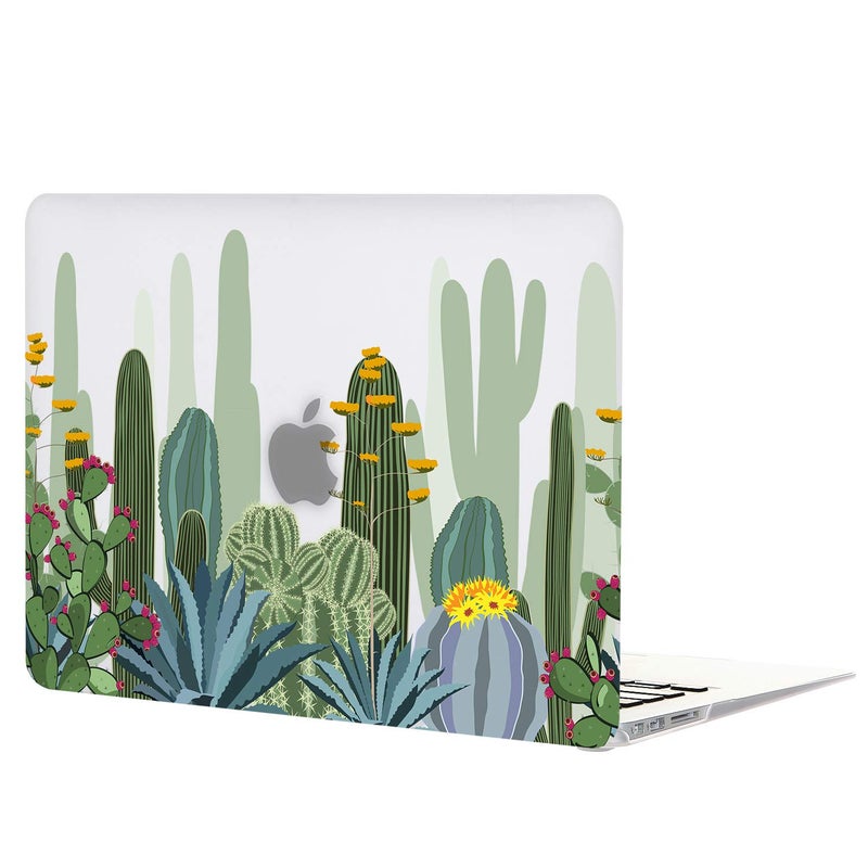 iDonzon Case for MacBook Pro 15 inch (A1990/A1707, 2019-2016 Release), 3D Effect Matte Clear See Through Hard Cover& Keyboard Cover Compatible Mac Pro 15.4 inch with Touch Bar Touch ID, Cactus Pattern - Image 5